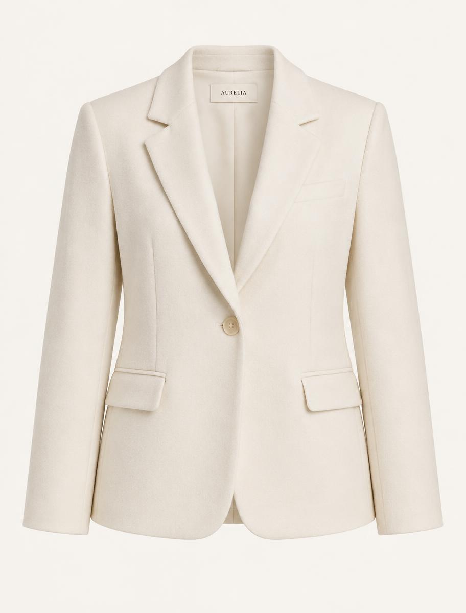 Cropped Quilted Jacket — front view